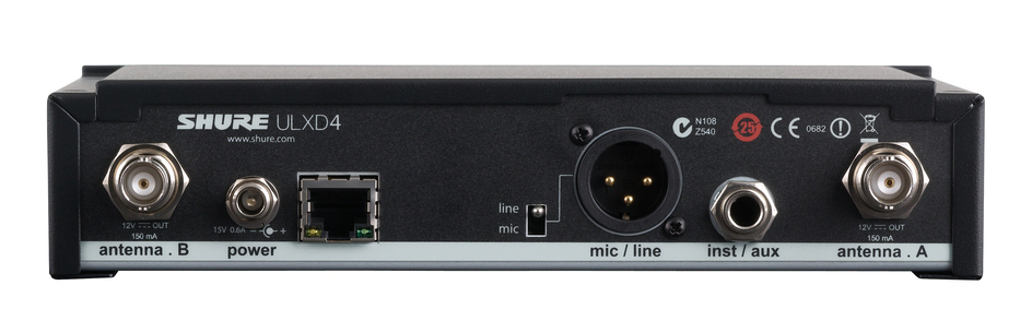 Bộ thu kỹ thuật số và bộ phát kèm micro không dây cầm tay Shure ULXD24/SM58