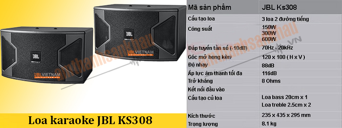 Loa karaoke JBL giá rẻ KS 308