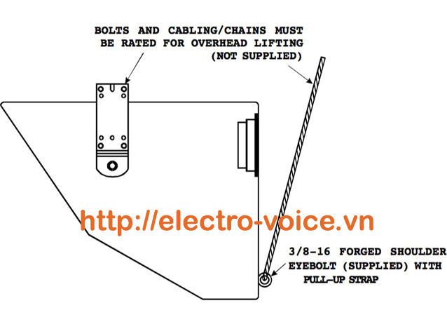 Bộ giá treo loa Electro-Voice EVI-15MB