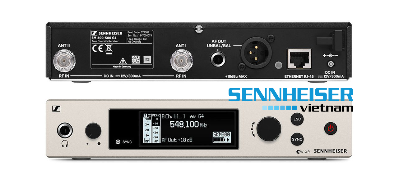 Thông số kỹ thuật bộ thu và phát Sennheiser EW 300 G4-BASE COMBO