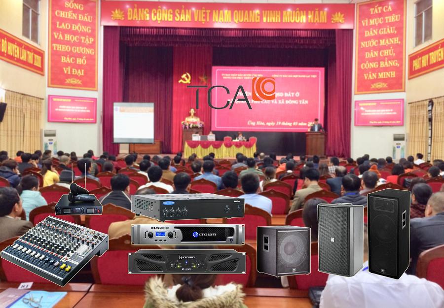 Lắp đặt âm thanh hội trường tại Chi cục thuế huyện Ứng Hòa, Hà Nội